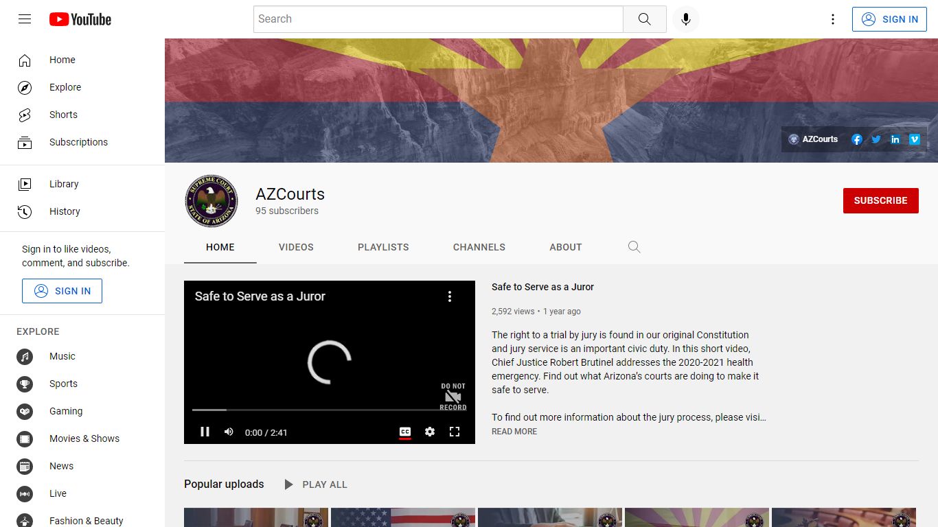 AZCourts - YouTube